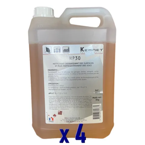 DEGRAISSANT ALIMENTAIRE SOLS ET SURFACES KEMNET HP30 x4