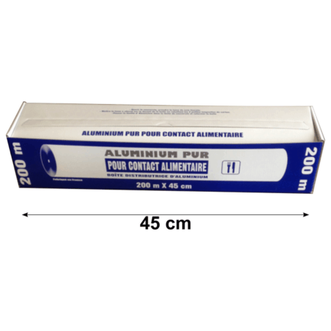 ALUMINIUM ALIMENTAIRE BOITE DISTRIBUTRICE 45CM