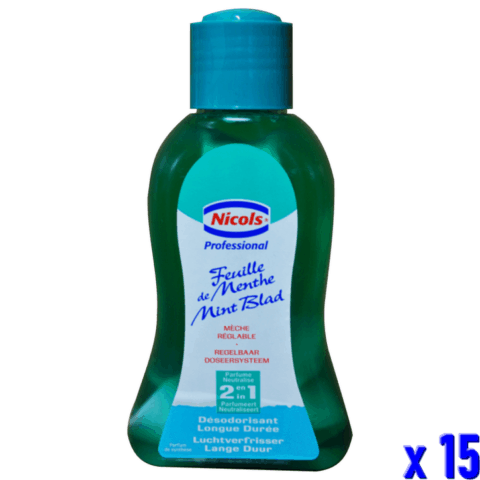 DESODORISANT AMBIANCE FLACON MECHE MENTHE (375ML) x15