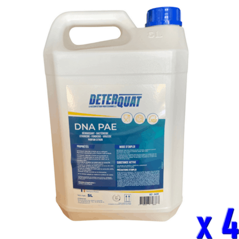 DEGRAISSANT ALIMENTAIRE DESINFECTANT DETERQUAT DNA PAE 5L x4