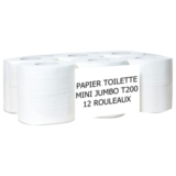 PAPIER WC ROULEAU T200 MINI TOILETTE OUATE PURE