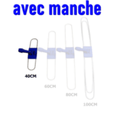 SUPPORT POUR FRANGE BALAYAGE A PLAT 40CM AVEC MANCHE